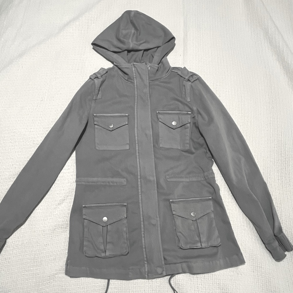 “TINSEL” brand grey jacket. Sz Small